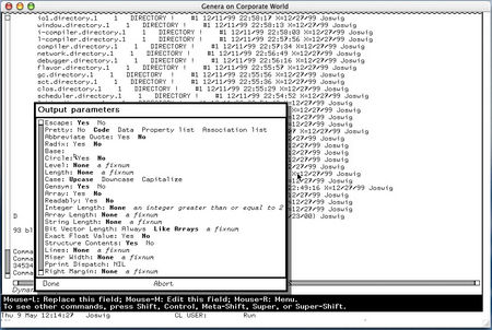 lisp machine screenshot