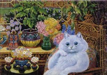 normal cat by louis wain