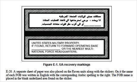 uav recovery markings