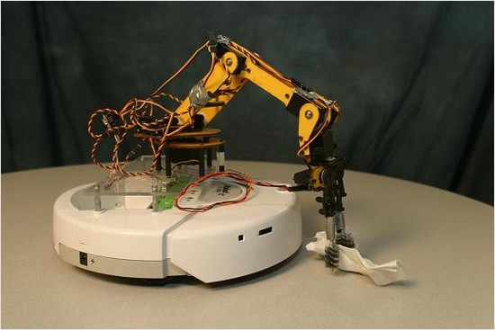 irobot create with a robot arm