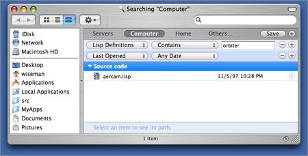 Lisp Metadata Importer plugin screenshot