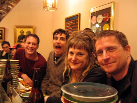 me and my friends at conveyor belt sushi me and my friends at conveyor belt sushi