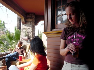 jennie eavesdropping at ann's bbq