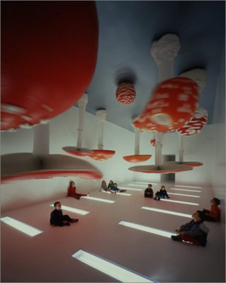 upside down mushroom room